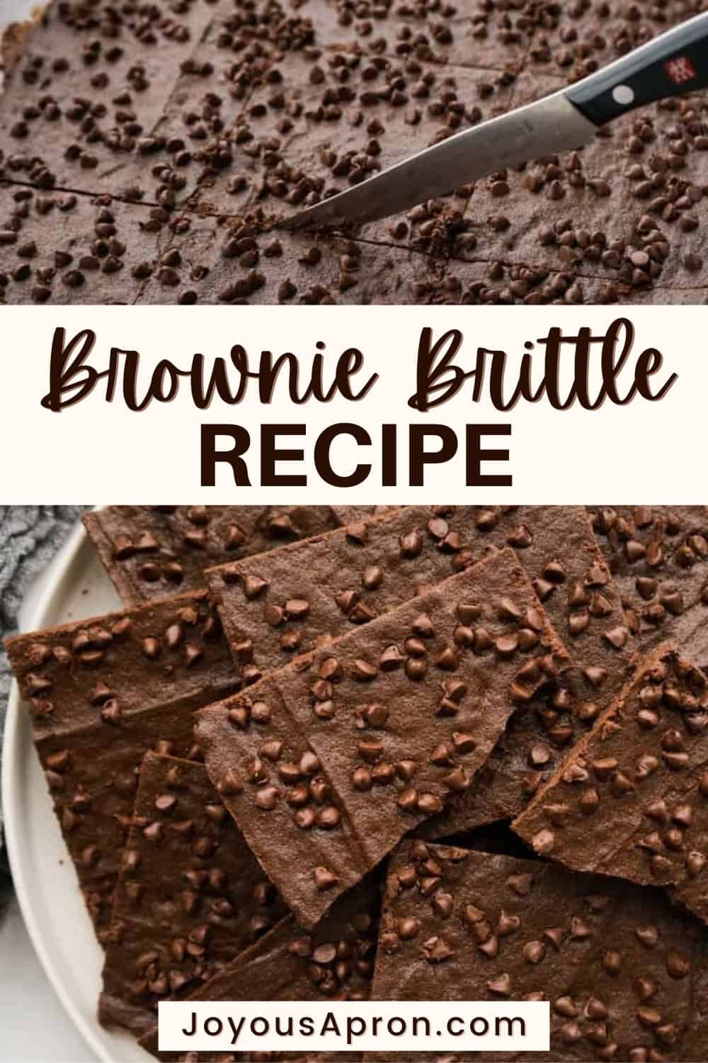 Homemade Brownie Brittle Joyous Apron