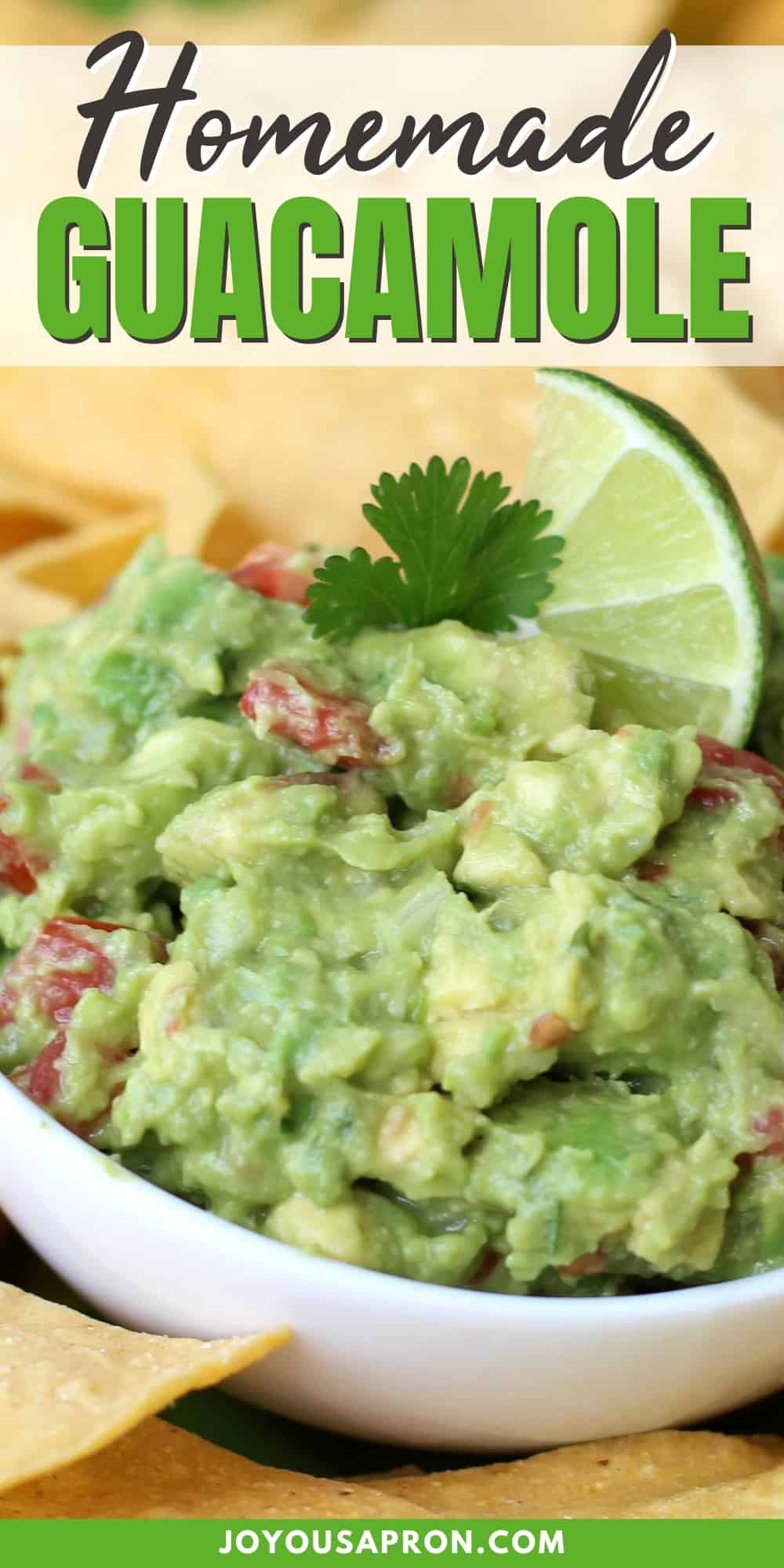 Homemade chunky guacamole