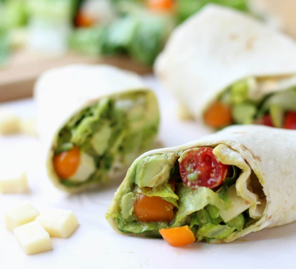 Avocado Tomato Salad Power Wrap