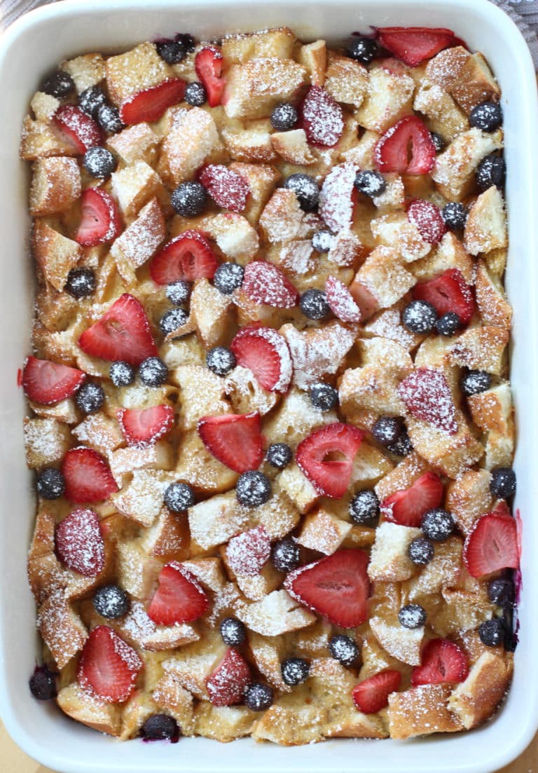 Berry French Toast Casserole (Make Ahead Overnight) - Joyous Apron