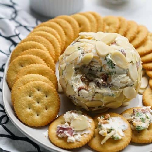 Ranch Cheeseball with Bacon - Joyous Apron