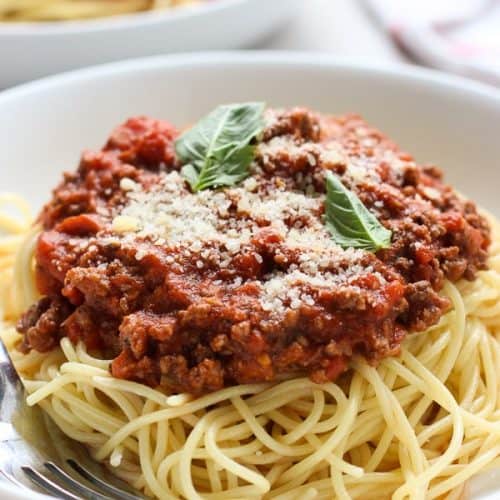 The Best Spaghetti and Meat Sauce (with Red Wine) - Joyous Apron