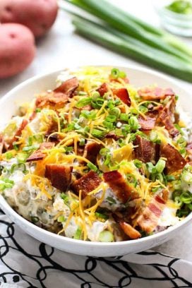 Loaded Baked Potato Salad - Joyous Apron