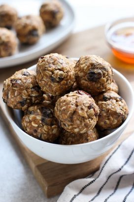 Almond Butter Energy Balls (A Bite Size Snack!) - Joyous Apron