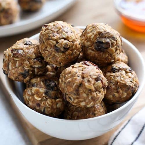 Almond Butter Energy Balls (A Bite Size Snack!) - Joyous Apron