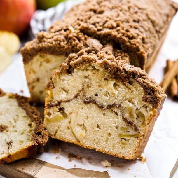 Apple Cinnamon Bread with Crumb Topping - Joyous Apron