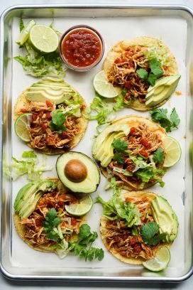 Chicken Tostadas Recipe (with Chipotle Flavors) - Joyous Apron