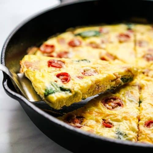 Easy Frittata Recipe (using Cast Iron Skillet) - Joyous Apron