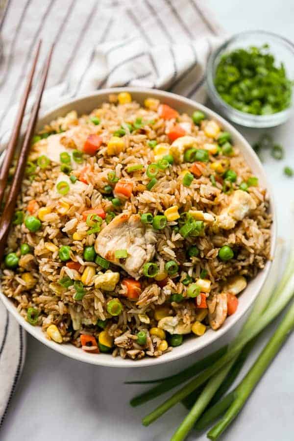 Easy Chicken Fried Rice - The BEST - Joyous Apron
