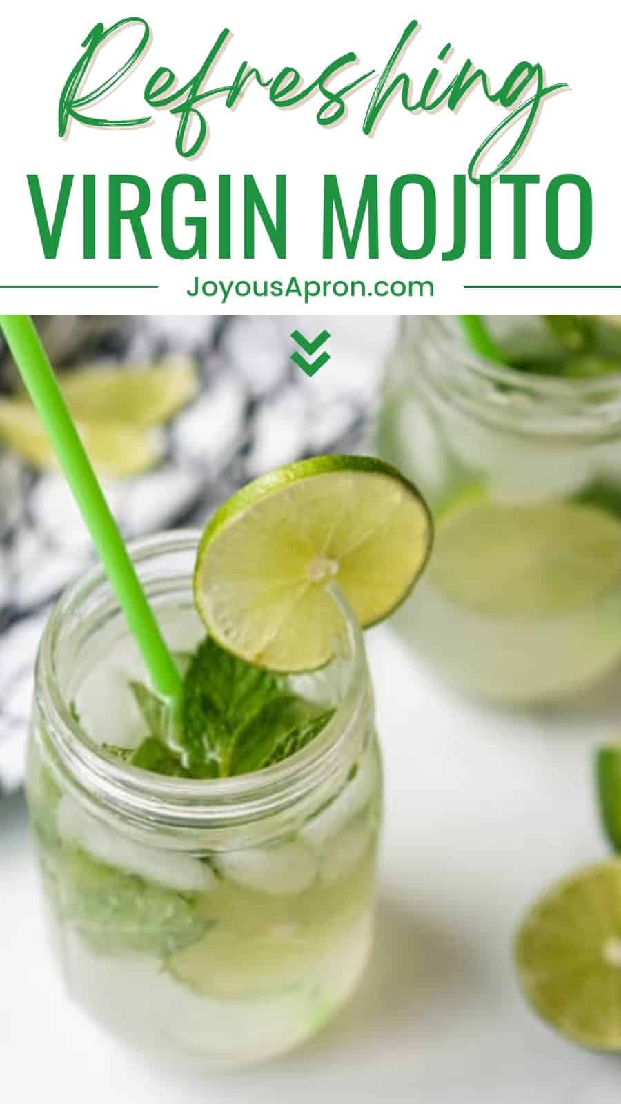 Mojito Mocktail (Virgin Mojito) - Joyous Apron