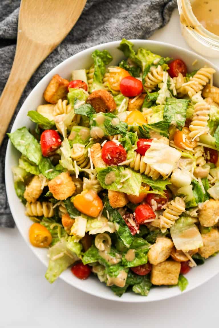 Caesar Pasta Salad - Joyous Apron