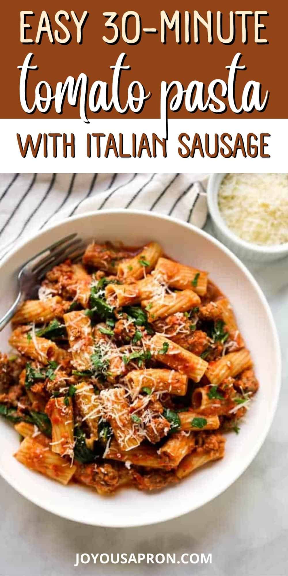 Creamy Italian Sausage Pasta - Joyous Apron