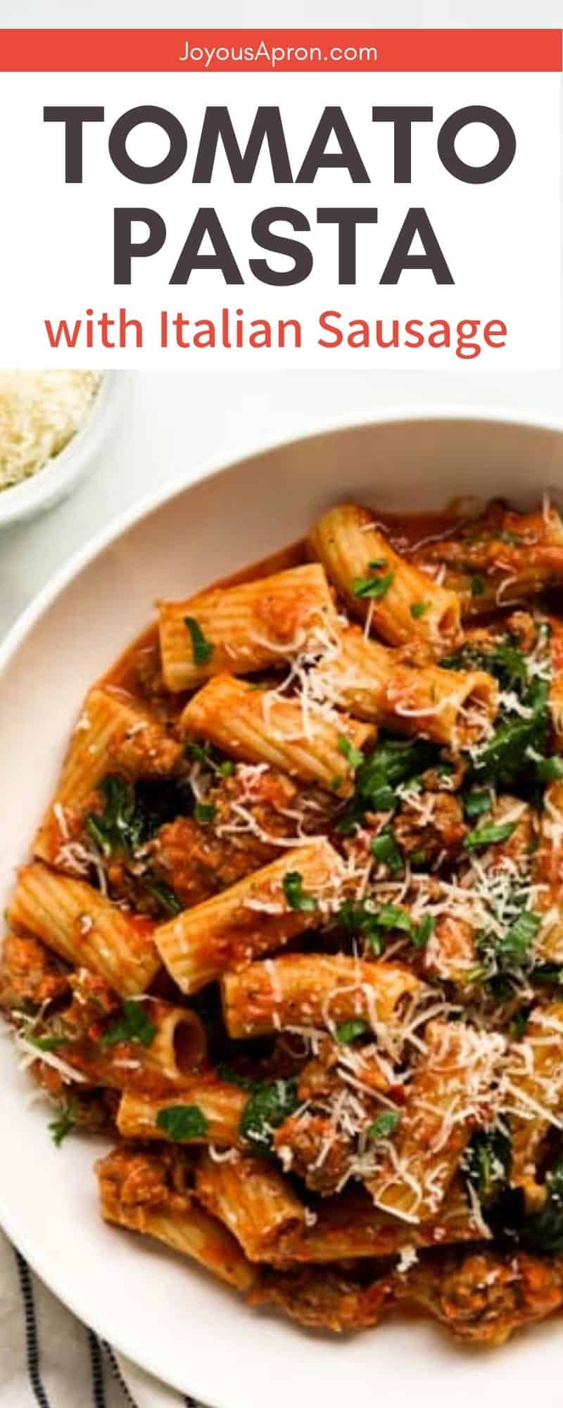 Creamy Italian Sausage Pasta - Joyous Apron