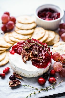 Cranberry Baked Brie (Easy Holiday Appetizer!) - Joyous Apron