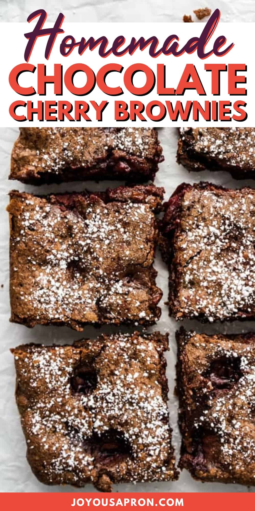 Chocolate Cherry Brownies - Joyous Apron