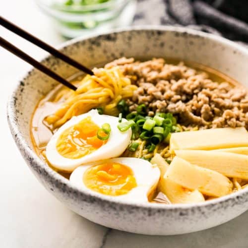 Miso Ramen Noodle Soup - Joyous Apron