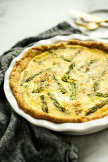 Asparagus and Ham Quiche - Joyous Apron