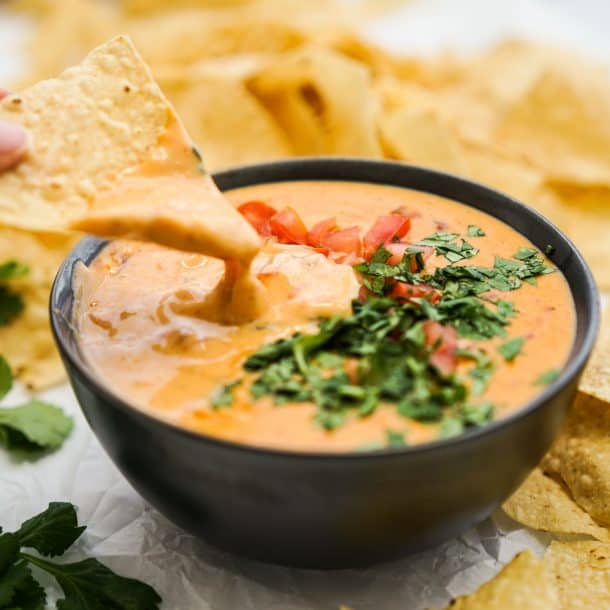 Easy Queso Recipe (Velveeta Rotel Queso) - Joyous Apron