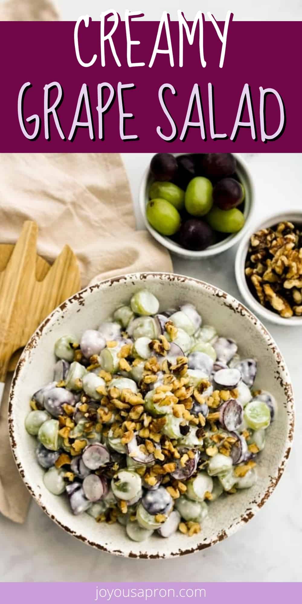 Grape Walnut Salad (Ready in 15 Minutes!) - Joyous Apron