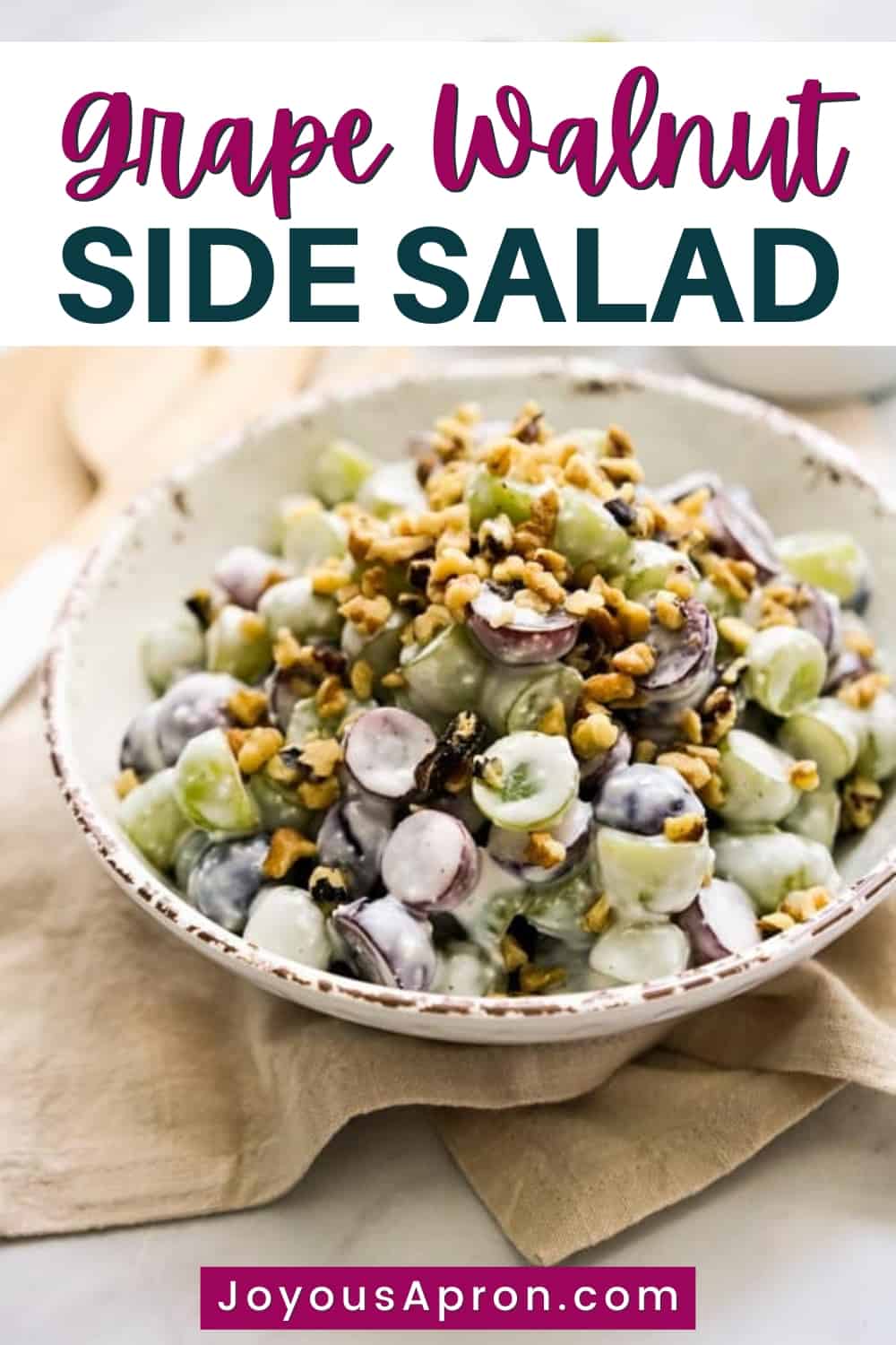 Grape Walnut Salad (Ready in 15 Minutes!) - Joyous Apron