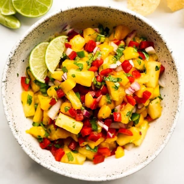 Pineapple Mango Salsa - Joyous Apron