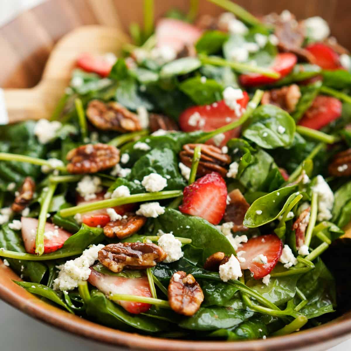 Strawberry Bacon Spinach Salad