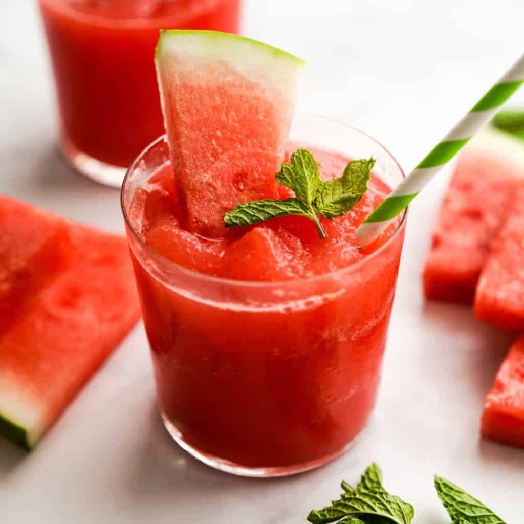 Watermelon Slush (Watermelon Slushie) - Joyous Apron