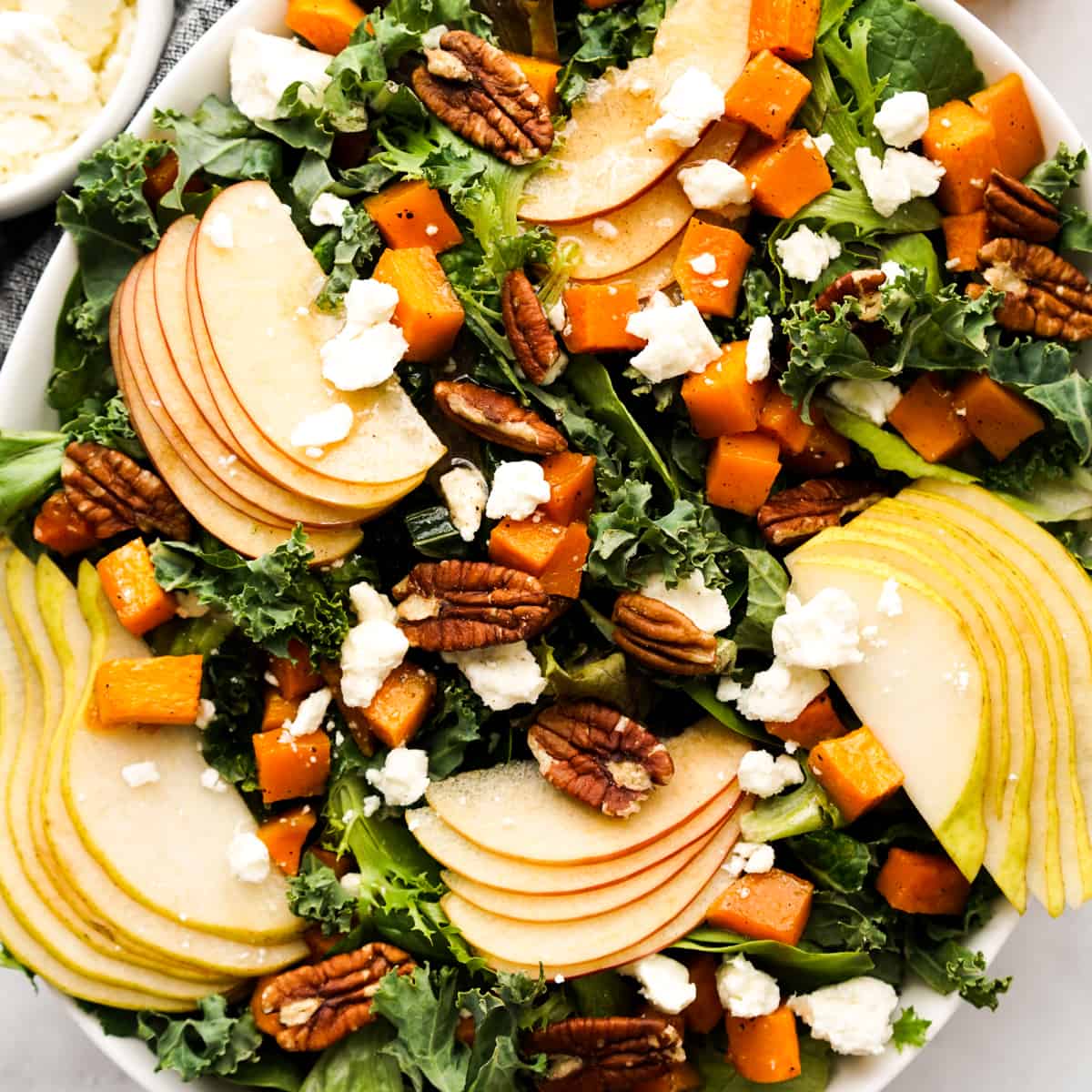 Fall Harvest Salad with Apple and Butternut Squash - CucinaByElena