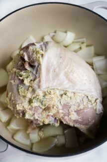 Dutch Oven Turkey Breast with Herb Butter - Joyous Apron