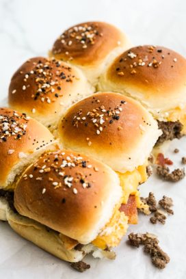 Bacon Cheeseburger Sliders (in Hawaiian Rolls) - Joyous Apron