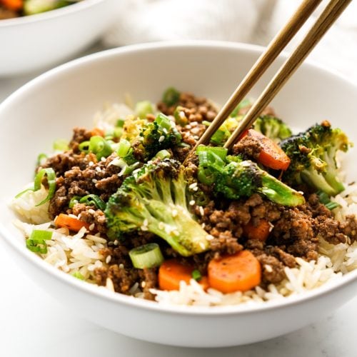 Korean Ground Beef Stir Fry - Joyous Apron