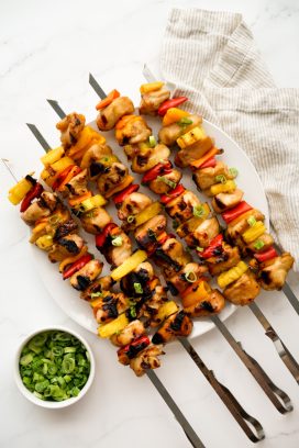 Teriyaki Chicken Skewers - Joyous Apron