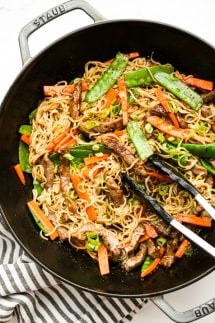 Mongolian Beef Noodles - Joyous Apron