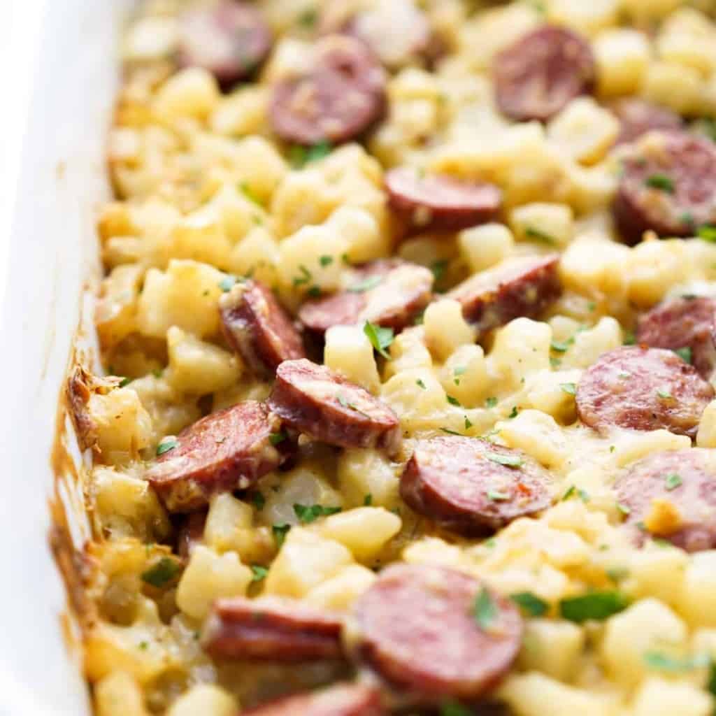 Potato Casserole with Andouille Sausage Joyous Apron