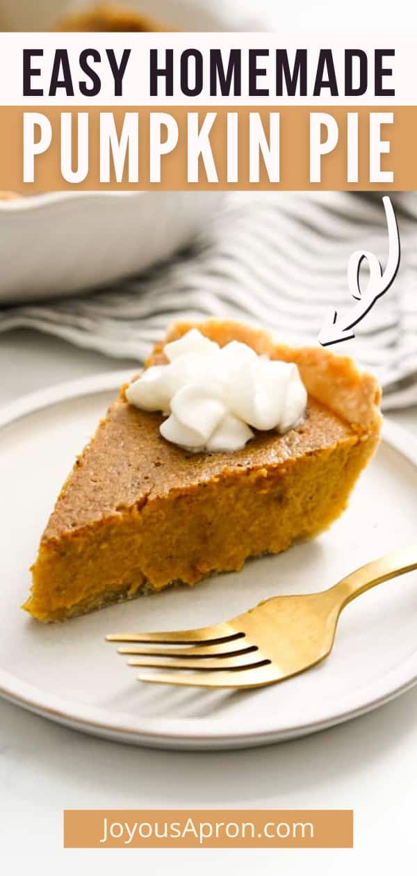 Pumpkin Pie with Sweetened Condensed Milk - Joyous Apron