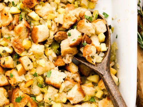 Turkey stuffing with deals apples