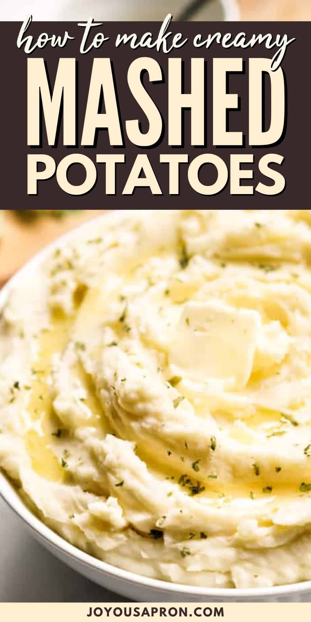 Creamy Mashed Potatoes with Heavy Cream - Joyous Apron