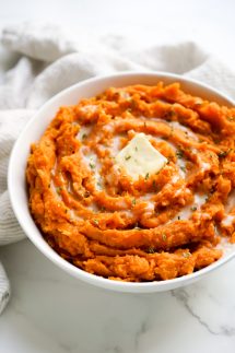 Cinnamon Brown Sugar Mashed Sweet Potatoes - Joyous Apron