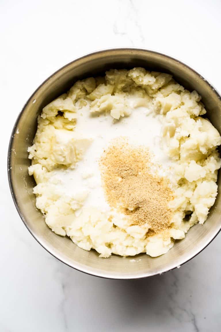 Creamy Mashed Potatoes with Heavy Cream - Joyous Apron