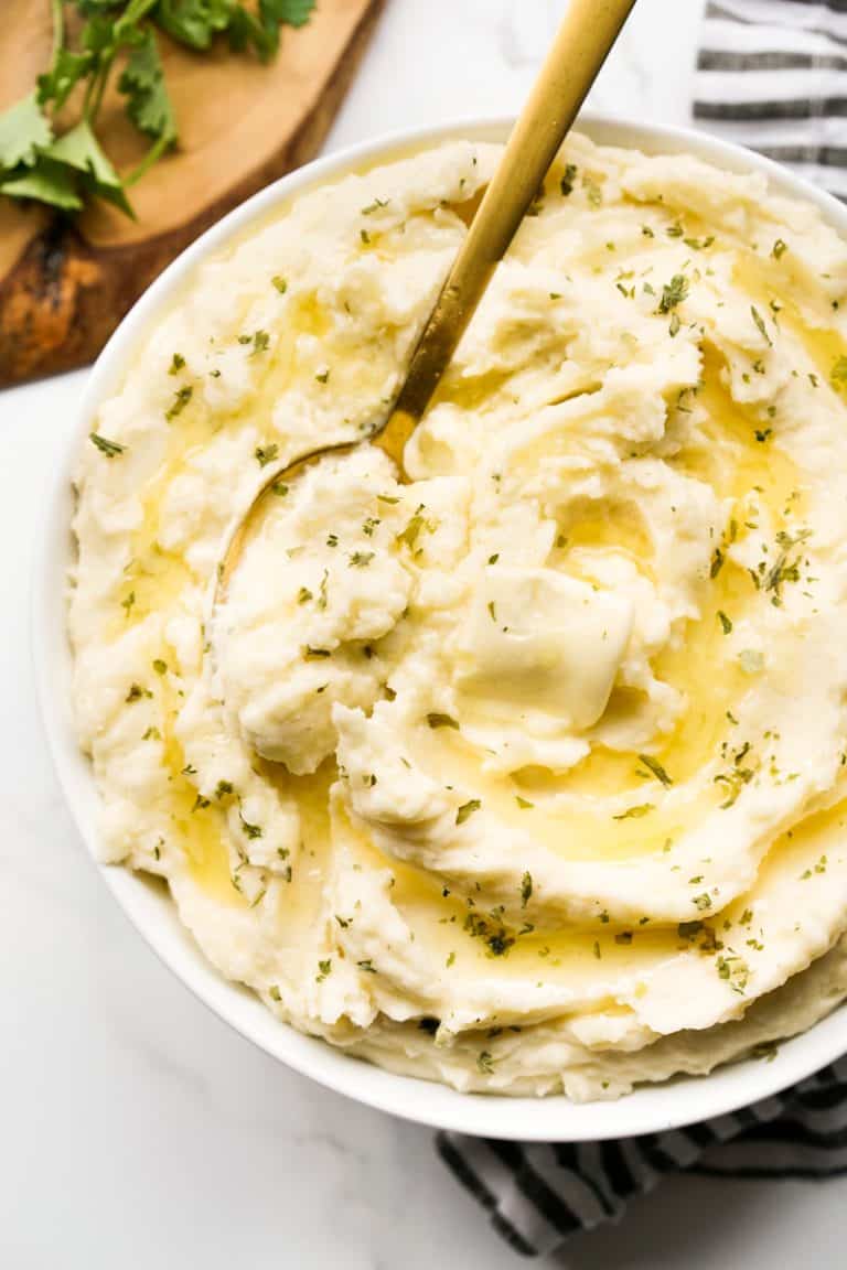 Creamy Mashed Potatoes with Heavy Cream - Joyous Apron
