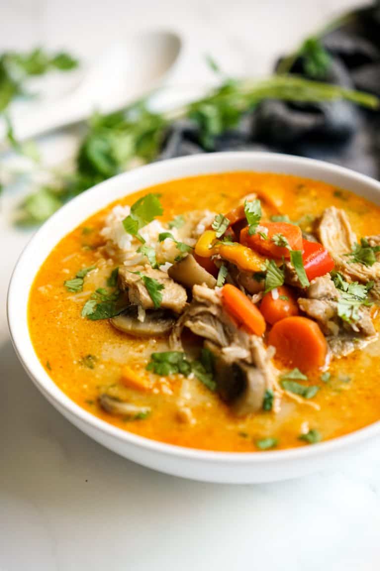 Coconut Curry Chicken Soup - Joyous Apron