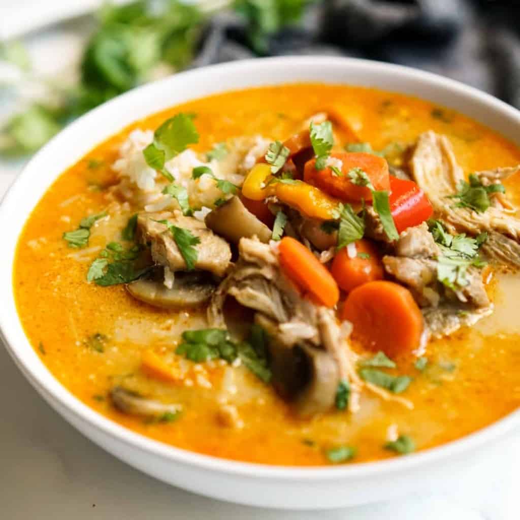 Coconut Curry Chicken Soup - Joyous Apron