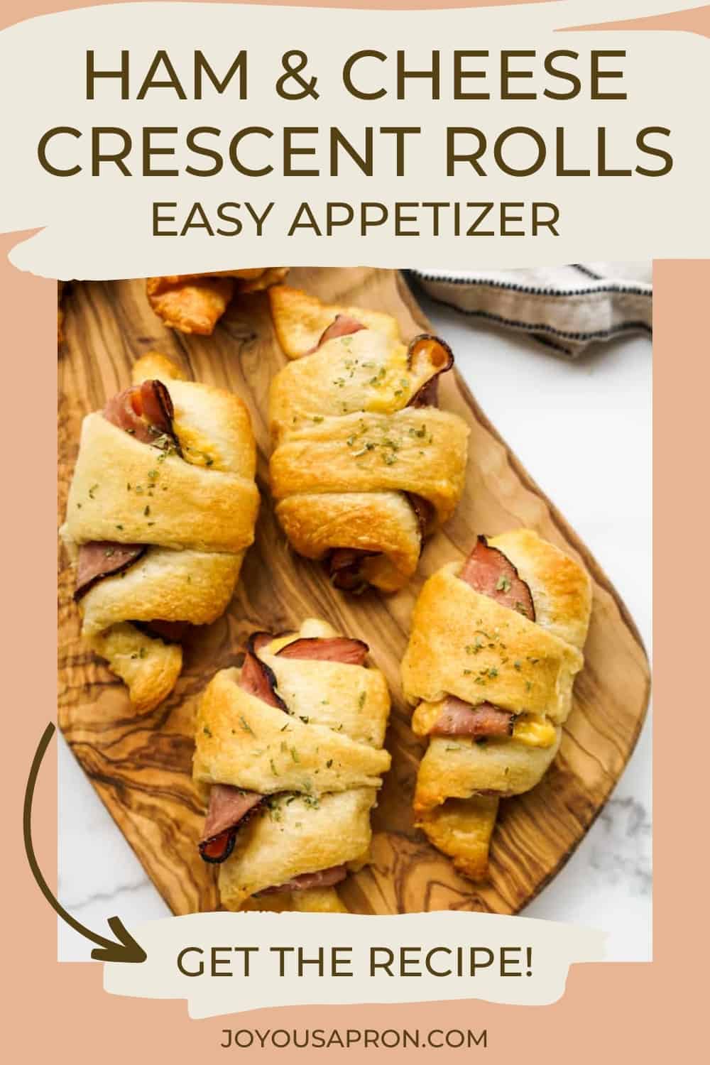 Ham and Cheese Crescent Roll Ups - Joyous Apron