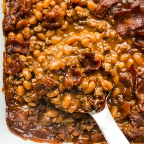 BBQ Baked Beans (with ground beef) - Joyous Apron