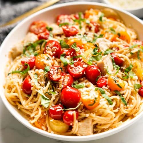 Cherry Tomato Pasta with Chicken