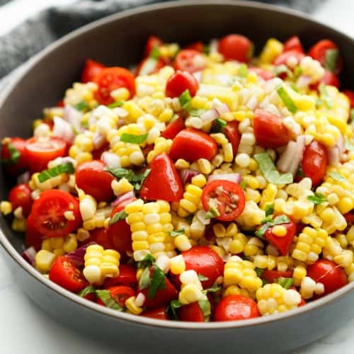 Corn and Tomato Salad (Ready in 15 minutes!) - Joyous Apron