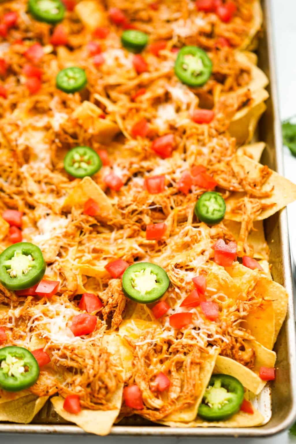 Shredded Chicken Nachos - Joyous Apron