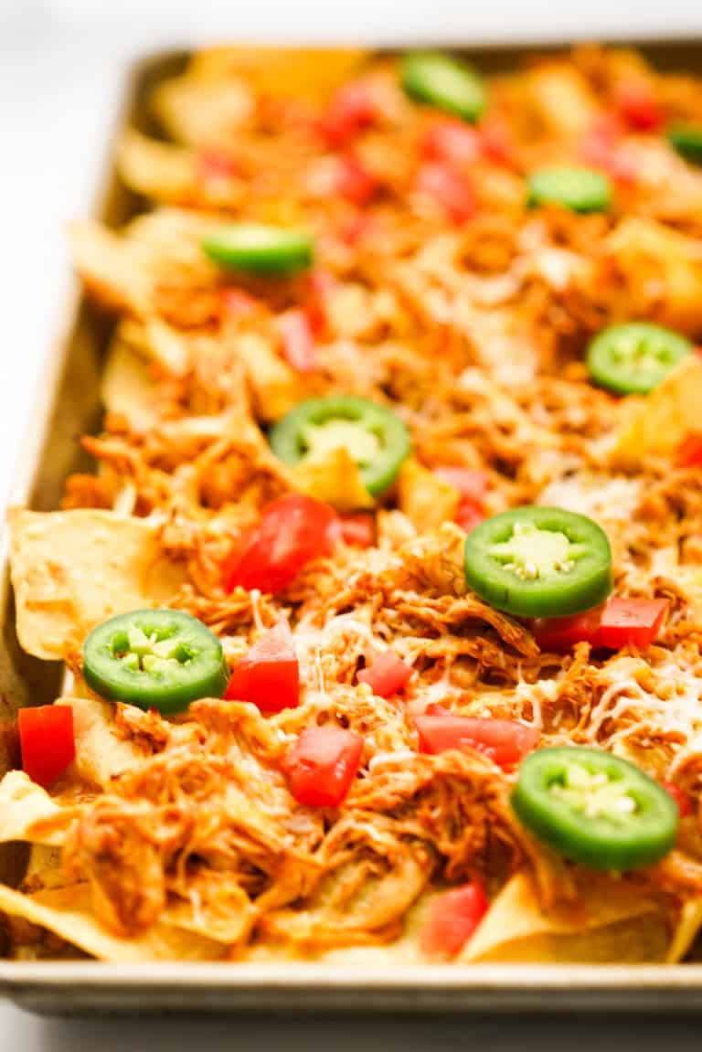 Shredded Chicken Nachos - Joyous Apron