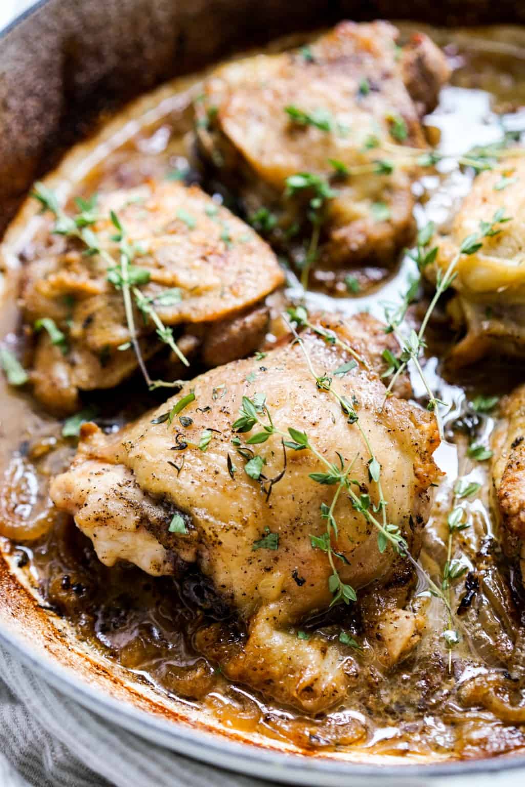 Braised Chicken Thighs - Joyous Apron