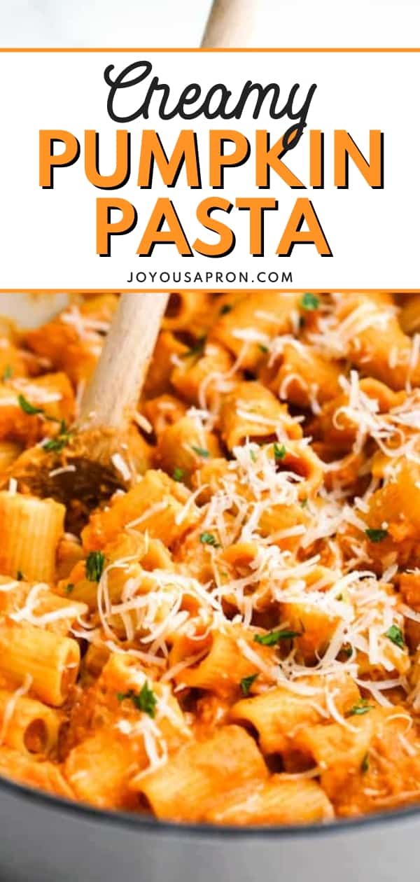 BEST Pumpkin Pasta - Joyous Apron